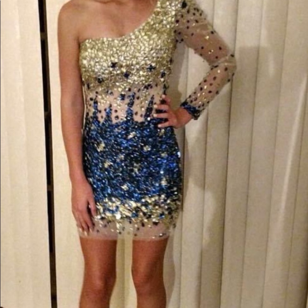 Angela & Alison Party/ Hoco Dress One Shoulder